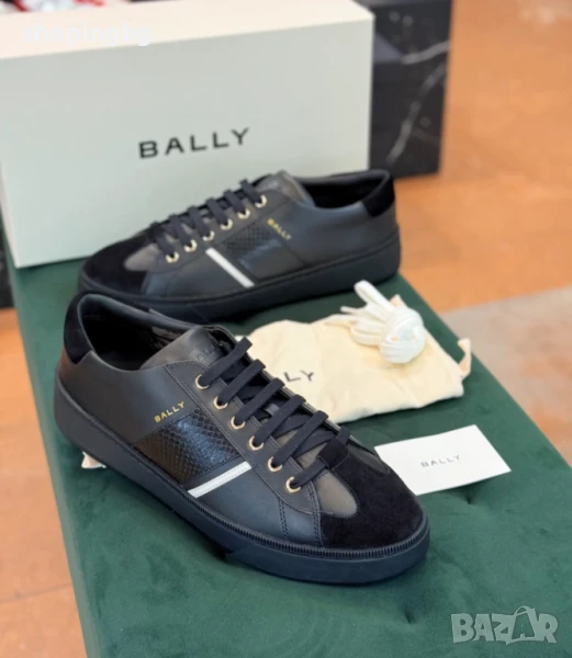 Луксозни мъжки сникърси BALLY с кожа питон  575 лв., снимка 1