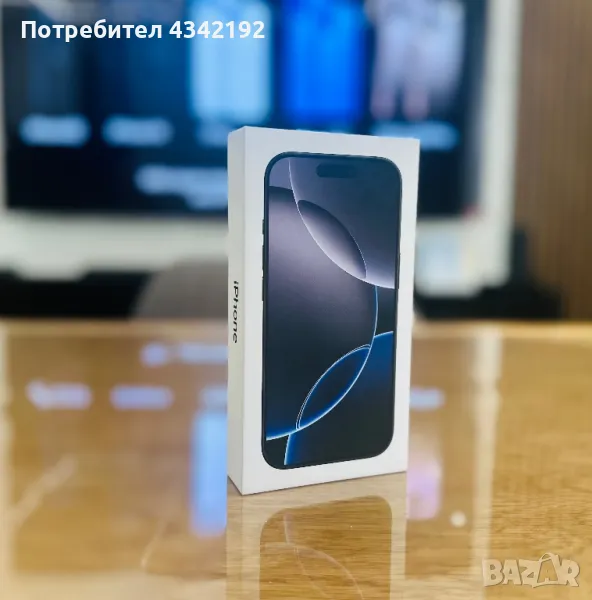 iPhone 16 Pro 256GB Black Titanium Гаранция,Цена 2199, снимка 1