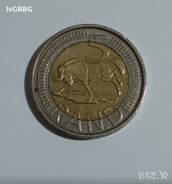 5 ранда 2012 Южна Африка 5 ранд Южна Африка 2012 Африканска монета , снимка 1