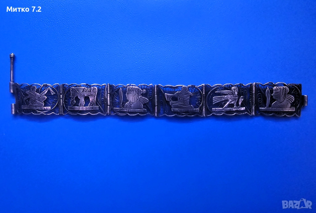 сребърна гривна - 15, снимка 1