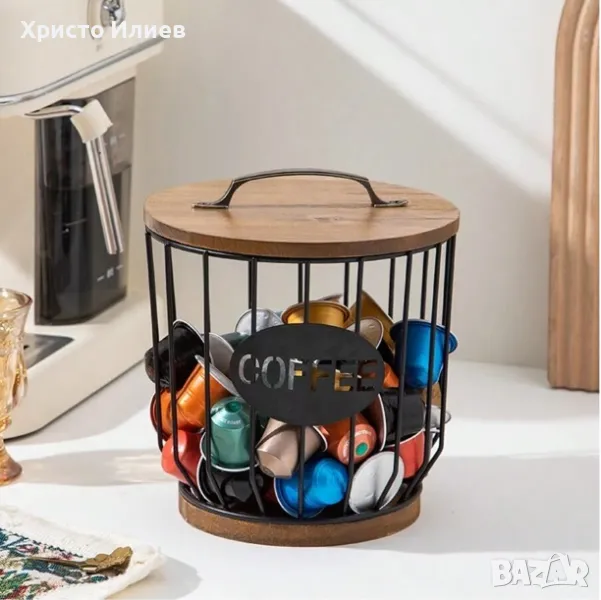 Метална поставка за кафе капсули Органайзер за Долче Густо Неспресо Nespresso Dolce Gusto Lavazza, снимка 1