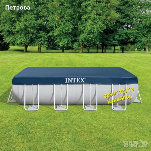 Покривало за басейн "Intex"-400x200 см./правоъгълно покривало за басейн , снимка 1