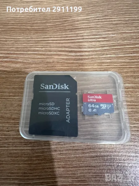 Карта памет SanDisk Ultra 64GB, снимка 1