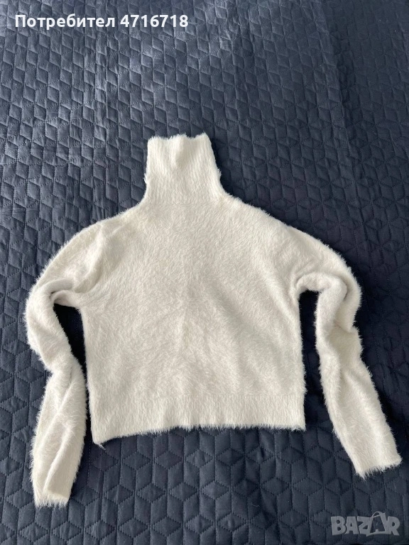 Пуловер. Бял, мек. пуловер., снимка 1