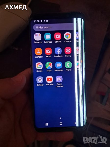 Samsung Galaxy S9 G960U 64GB  GSM 4G-за части-счупен дисплей, снимка 1