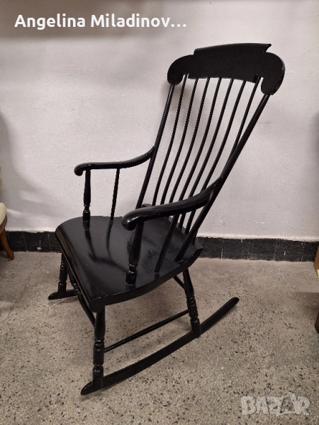 Античен Американски люлеещ стол Boston Rocker , снимка 1