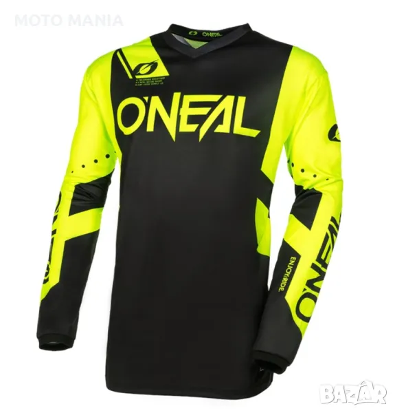 Мотокрос Джърси Блуза O’neal Element Black/Neon/Yellow, снимка 1