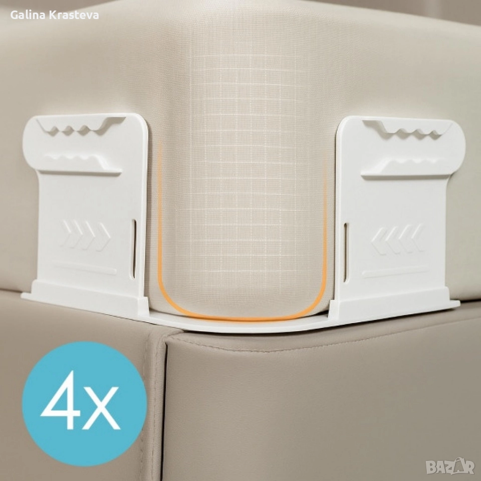 Държачи за чаршафи против плъзгане – комплект 4 броя, снимка 1