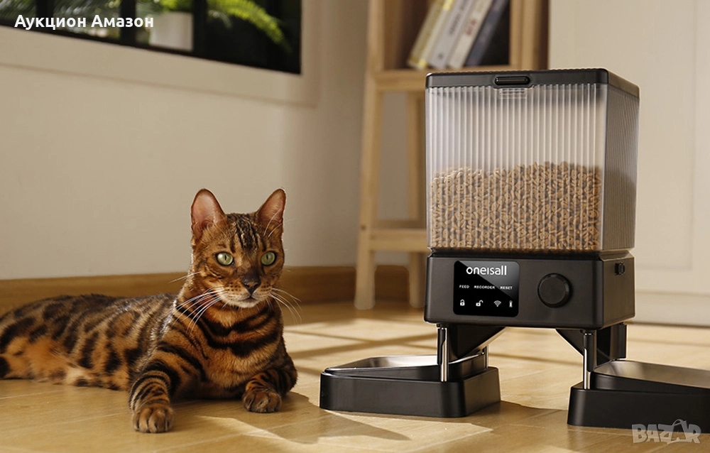 Безжична WI-FI 5g автоматична хранилка за котки и кучета, снимка 1