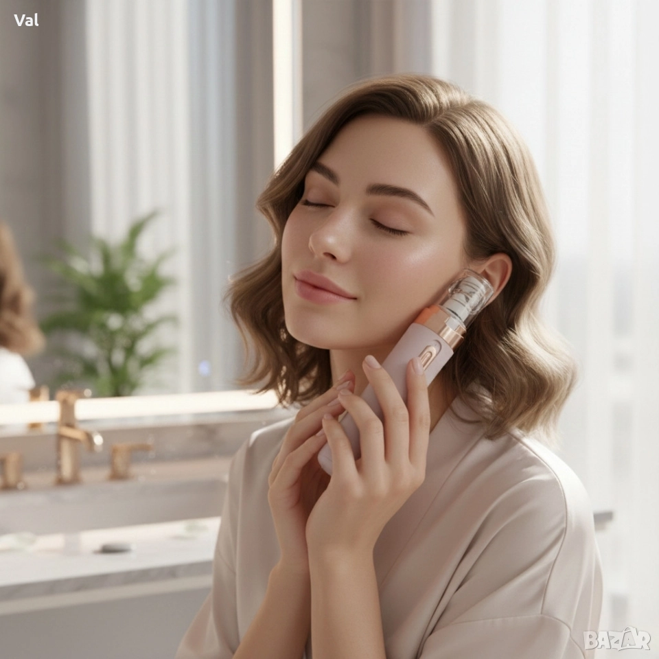 Епилатор за премахване на окосмяване на лицето-гладка кожа до 4 седмици, снимка 1