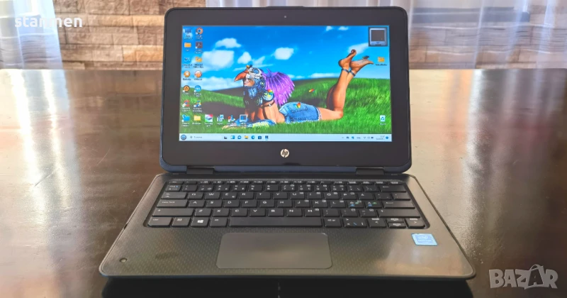 Продавам Гаранционен Touchscreen HP ProBook X360/IPS11.6сKам/4CoreUp2.5ghz/4gbDDR/SSD256gb/НоваБат/B, снимка 1