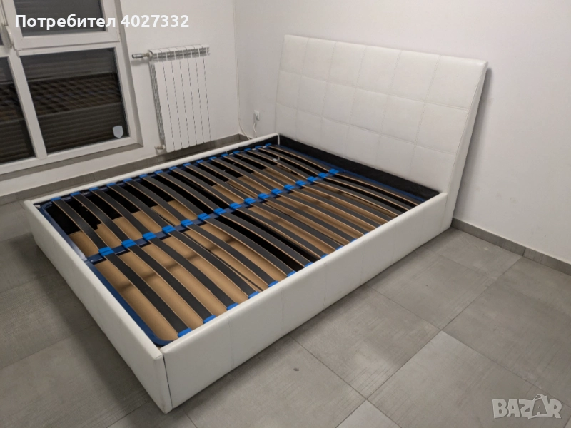 Тапицирана спалня 160×200 с подматрачна рамка и амортисьори + матрак Happy Dreams, снимка 1