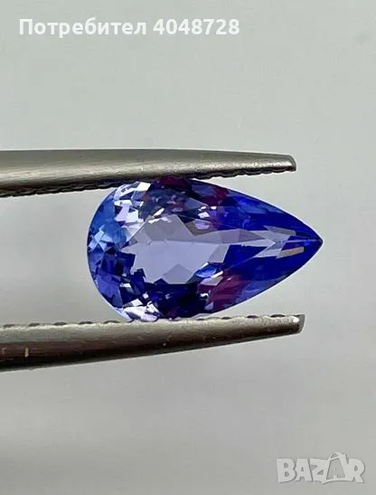 Естествен инвестиционен танзанит 1.89ct. „Синьо-виолетово“, снимка 1