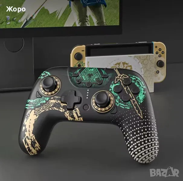 Nintendo switch pro controller zelda tears of the kingdom, снимка 1