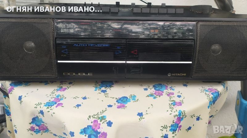  Hitachi TRK-W350E касетофон

1987 г., снимка 1