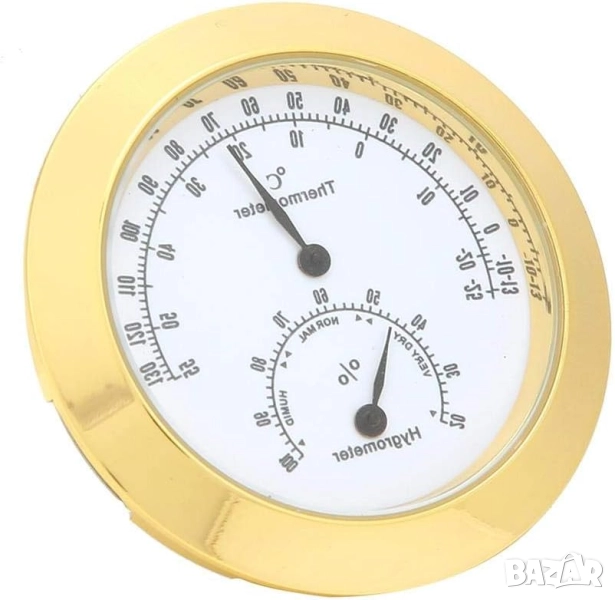 Термометър-хигрометър 2в1 - За музикални инструменти и пури, снимка 1