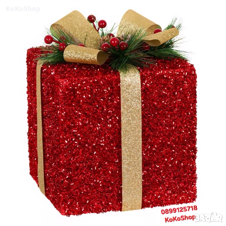 Коледен подарък за декорация-13x13x15 см./подарък за декорация, снимка 1