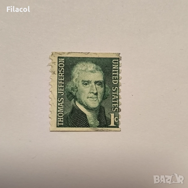 САЩ 1968 г.  Томас Джеферсън, снимка 1