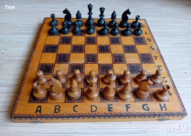 Дървен шах, снимка 1