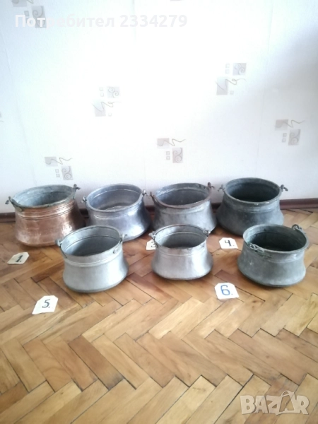 Бакъри,менци,котлета,съдове за вода и други., снимка 1