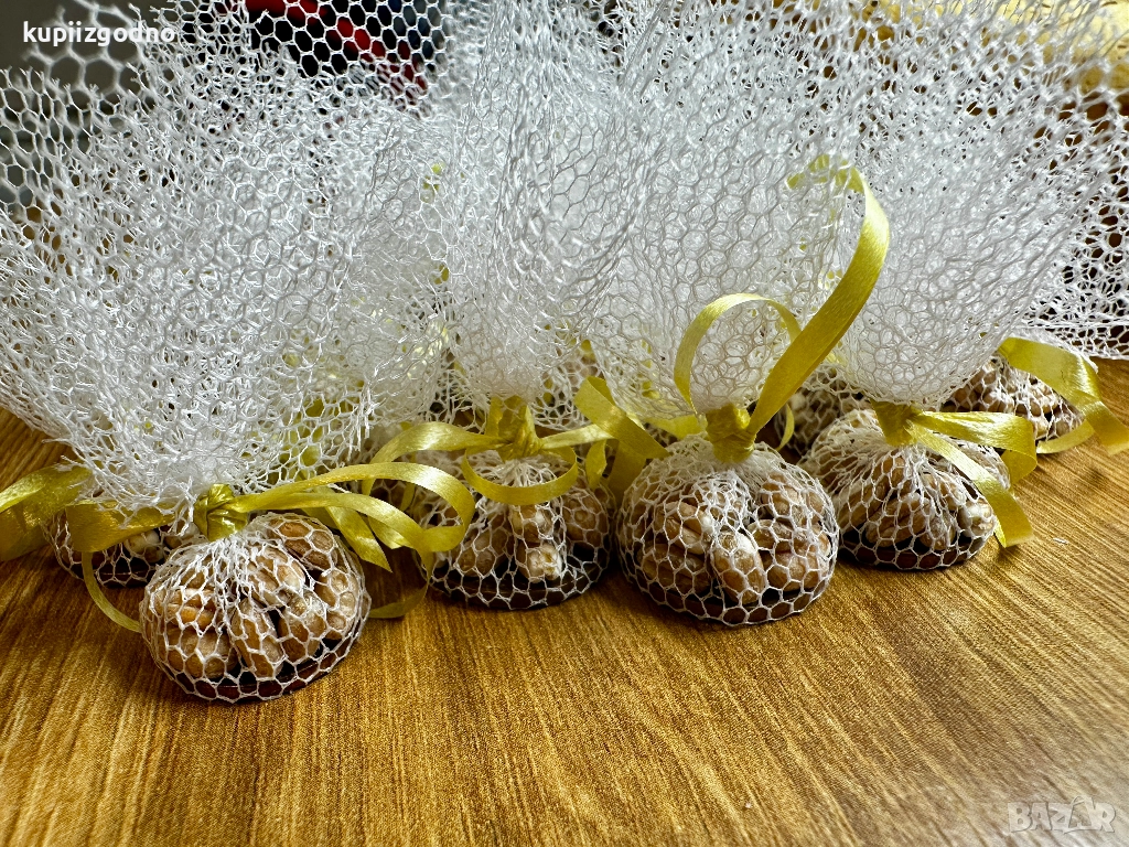 Автентични български сватбени късмети със стотинка и жито , снимка 1