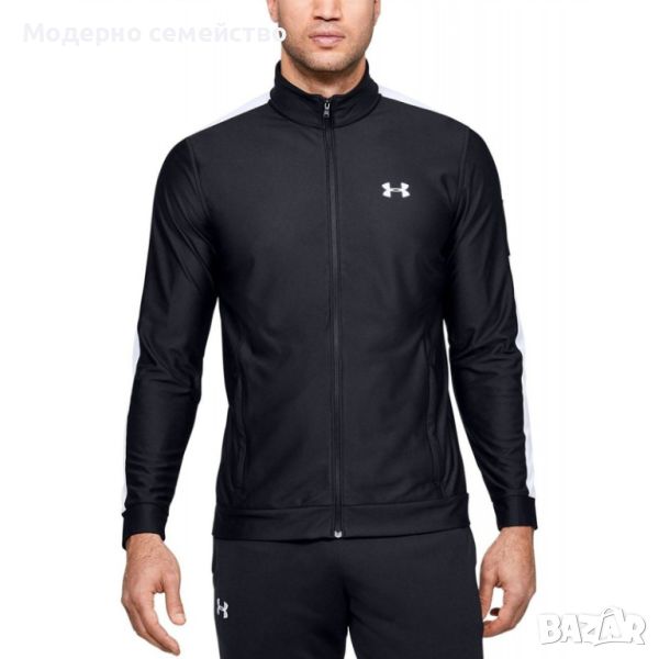 Мъжко спортно горнище under armour twister jacket black white, снимка 1