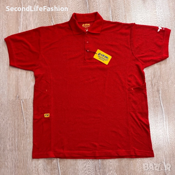 Мъжка поло тениска Snickers Workwear червена нова размер XL, снимка 1