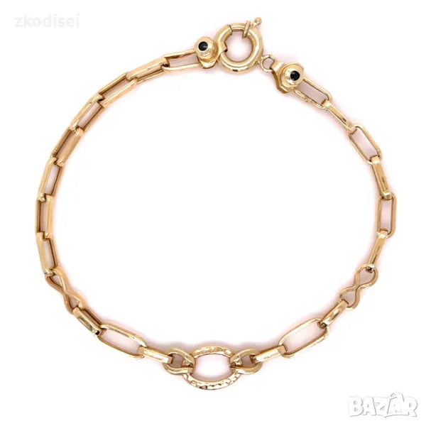 Златна мъжка гривна 4,80гр. 21,5см. 14кр. проба:585 модел:687-5, снимка 1