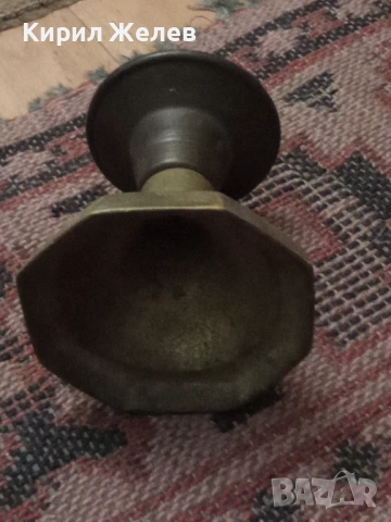 Месингов свештник 54280, снимка 4 - Антикварни и старинни предмети - 53638102