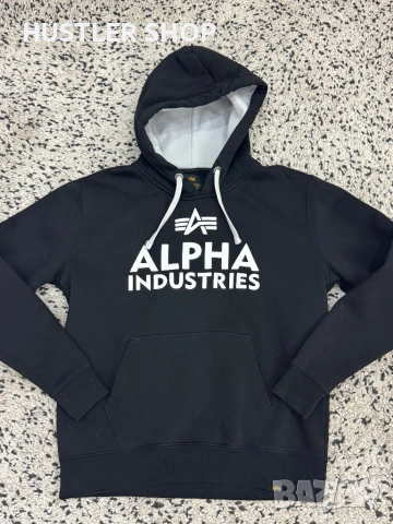 Мъжки суитшърт ALPHA INDUSTRIES. Размер M, снимка 3 - Спортни дрехи, екипи - 53044885