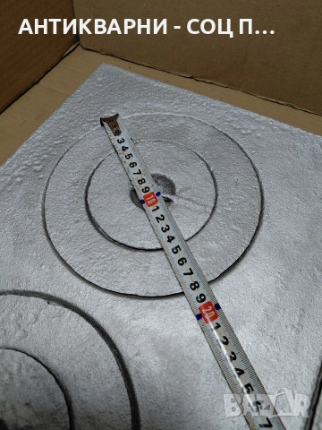 Комплект Соц Стара Чугунена Плоча За Камини Барбекюта Огнища Общо Тегло 15кг. НОМЕР 1718., снимка 12 - Антикварни и старинни предмети - 54093635