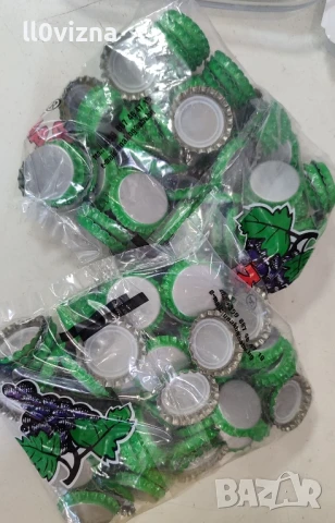 капачки за шишета 100бр 