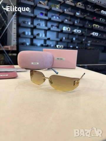 Очила + висок клас калъф + на марката кутия + сертификат + кърпичка miu miu , снимка 6 - Слънчеви и диоптрични очила - 54248094
