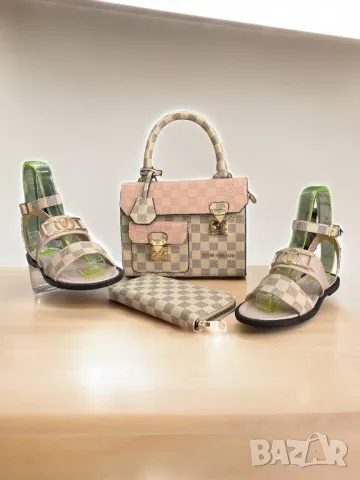 дамски сандали, чанта и портмоне gucci louis vuitton christian dior , снимка 1 - Чанти - 46940183