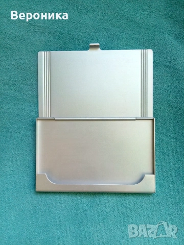 Стилен метален визитник, снимка 2 - Друго - 53153768