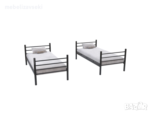 Ново! Двуетажно метално легло Фано DAMLA + 2 матрака, снимка 8 - Спални и легла - 53807231