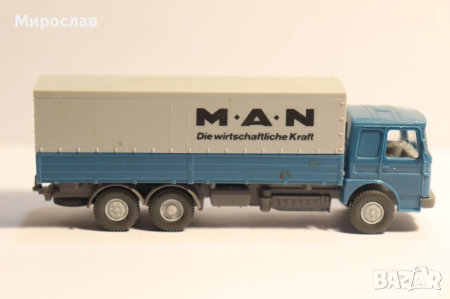 WIKING H0 1/87 MAN КОЛИЧКА КАМИОН МОДЕЛ, снимка 3 - Колекции - 52639648