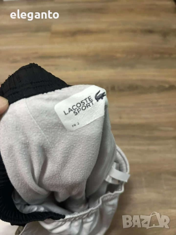 Оргинално мъжко долнище Lacoste White Embroidered Logo Track Pants , S размер , снимка 10 - Спортни дрехи, екипи - 50805798