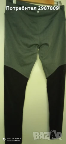 Дамски Спортен комплект 2 части Клин + Потник Сив / Черен размер М, снимка 8 - Спортни екипи - 50799921