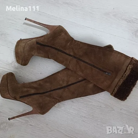 ботуши елегантни с бродерия , снимка 2 - Дамски ботуши - 50244607