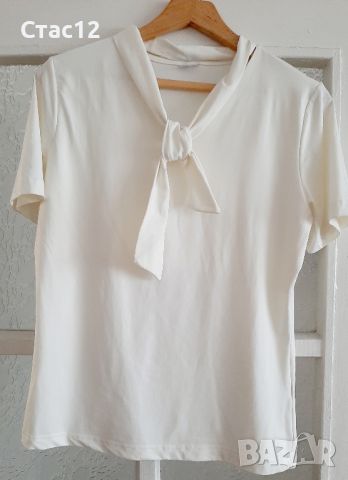Еластична блуза с ликра, снимка 2 - Туники - 45918485