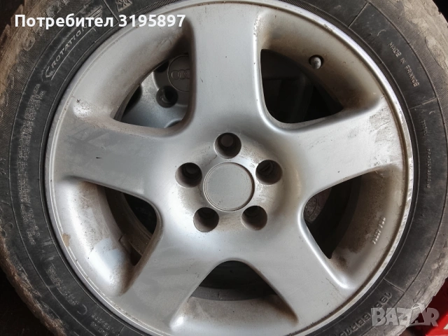 3 броя джанти може и на бройка 5х100 15 цола с гуми 195 65 15