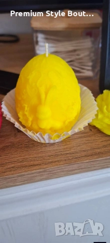 Великденски свещи яйце със зайче, снимка 10 - Декорация за дома - 54004844