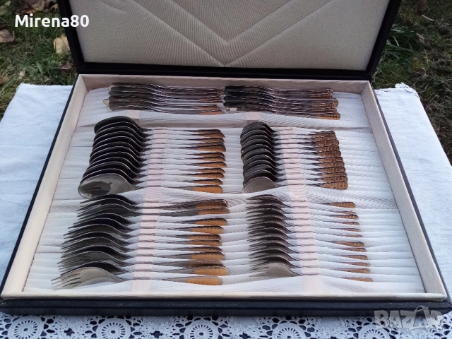 Позлатени прибори ПЕРЛА - Петко Денев - 60 части - нови !