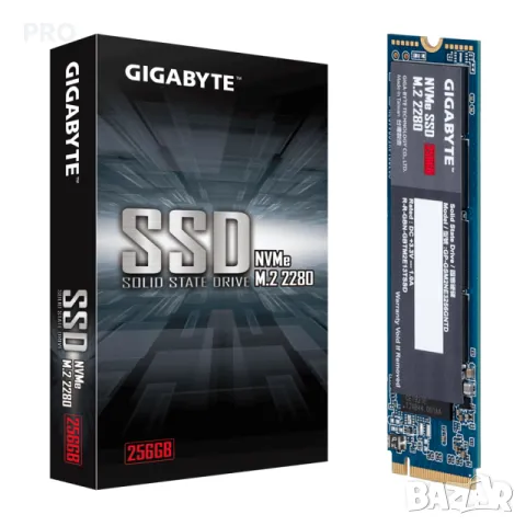  SSD Gigabyte M.2 NVMe PCIe Gen 3 SSD 256GB , снимка 1 - Твърди дискове - 49272928