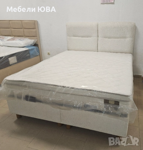 Тапицирано легло с метална конструкция!