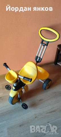 Триколка Beep Me! (жълта) с родителски контрол – Отлично състояние, снимка 3 - Детски велосипеди, триколки и коли - 52423196