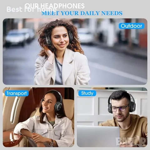 Безжични Bluetooth слушалки RUNOLIM, снимка 6 - Слушалки, hands-free - 49167296