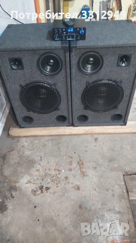 тонколони 2х12инча 2х200вата 4ома и силвател чисто нови 