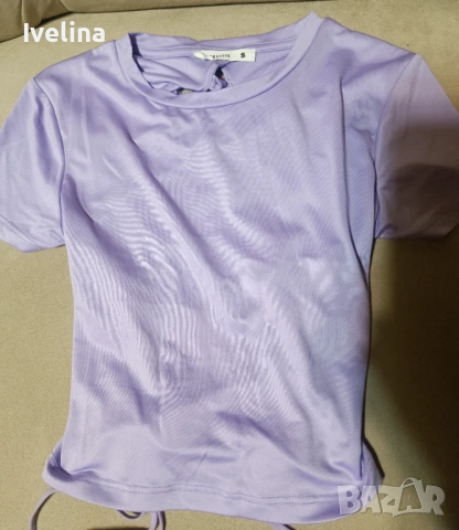 Дамски къси тениски с връзки на гърба